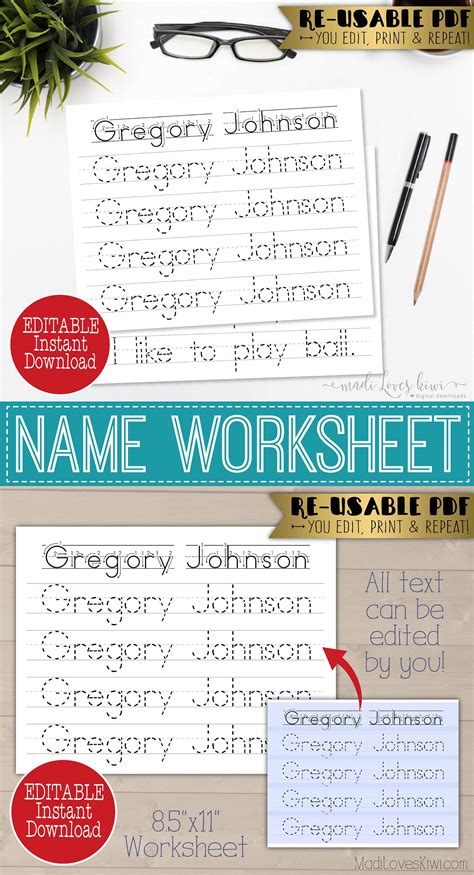 Our Best Selling Name Worksheets Are So Versatile That They Can Also Be