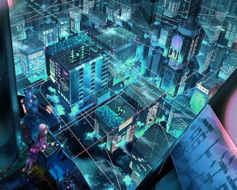 Futuristic City Anime Scenery Wallpaper Anime Scenery Anime City