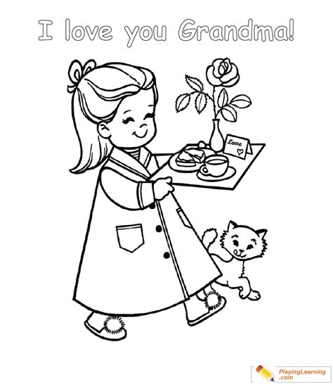 Here are four free printable mother's day coloring pages. Happy Mothers Day Grandma Coloring Page 04 | Free Happy ...