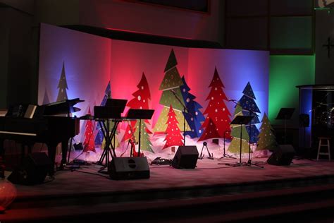 Church Stage Decorating Ideas Christmas Stage Christmas Stage