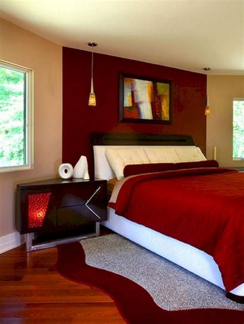 Gorgeous red romantic bedroom design ideas 21. Bedroom Decoration ideas for Romantic Moment | Red bedroom ...
