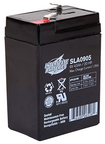 Interstate Batteries 6v 45ah Rechargeable Battery Sla0905 Sealed