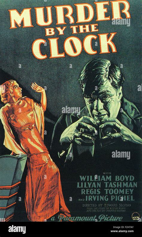 Murder By The Clock 01 Movie Poster Stock Photo Alamy