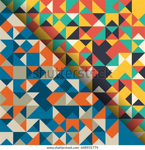 Pattern Geometric Design Wallpaper Backgroundvector Illustration Stock