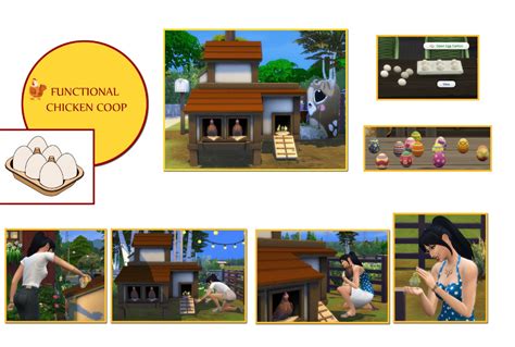 Functional Chicken Coop In 2020 Chicken Coop Sims Sims 4