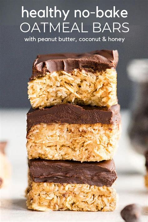 Place chocolate chips, margarine and marshmallows in large. These No-Bake Oatmeal Bars with Peanut Butter & Coconut ...