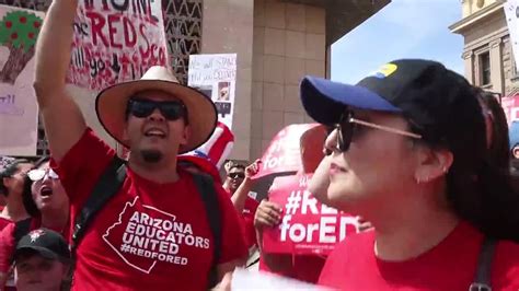 Arizona Teacher Strike Day 3 Of Redfored Walkout At State Capitol