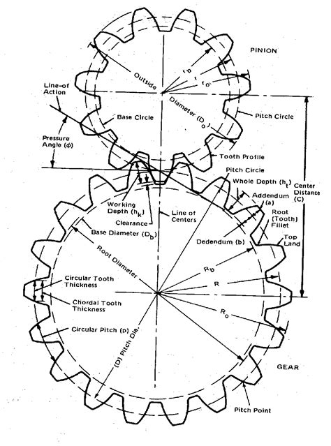 Spur Gear Geometry Picture