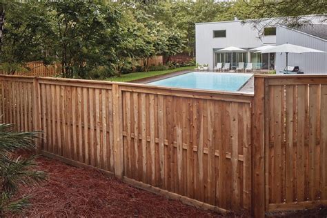 Complete Your Pool Area With A High Quality Wood Fence Invite Your Guests To Cool Off In The