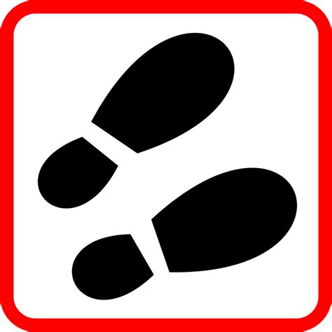 Free Clip Art Shoe Prints ~ Shoe Print Clipart Clip Footprint Cliparts