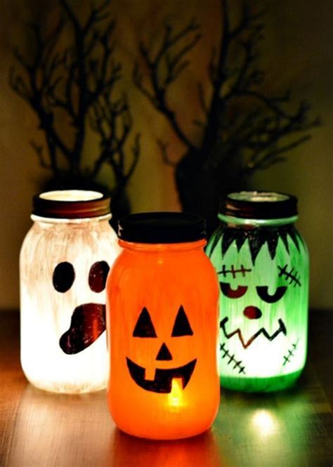 Fun Diy Halloween Lantern Made From Jars