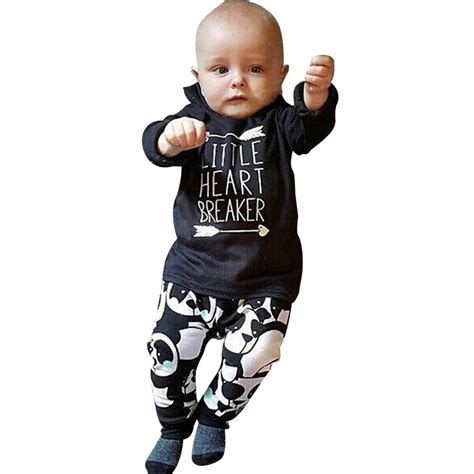 High Quality Fashion Newborn Infant Baby Boy Long Sleeve Letter Blouse