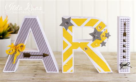 I Love Doing All Things Crafty: ARI 3D Paper Letters | SVGCuts