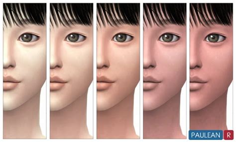 Asia Face Detail 20 Skintone Sims 4 Skins