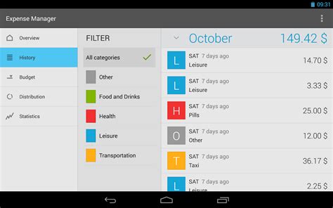 With this app, you are able to input income/expenses with ease. Expense Manager - Android Apps on Google Play