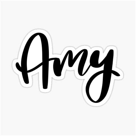 Amy Name Stickers Redbubble