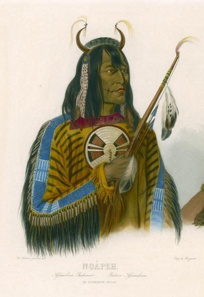 Noápeh An Assiniboin Indian Print Wisconsin Historical Society