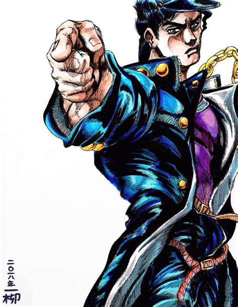 Fanart Jotaro Manga Color Palette Stardustcrusaders