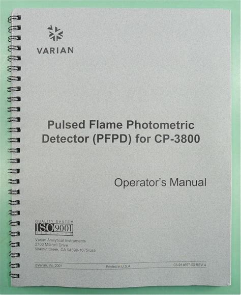 New Varianagilent 392512990 Pulsed Flame Photometric Detector Pfpd