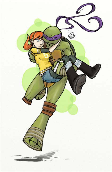 Teenage Mutant Ninja Turtles Donnie And April