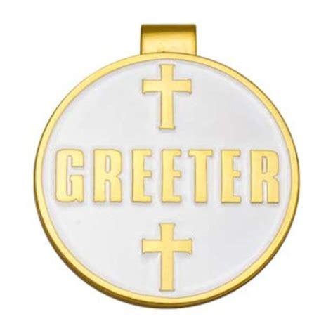 Church Usher Or Greeter Gold Pins Set Of 2 Magnetic Etsy