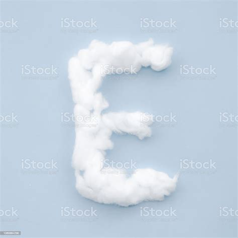 English Alphabet Letters In The Concept Of The Clouds In The Sky Bright