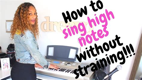 This means that your tongue is not getting involved and not adding any strain to your voice. How To Sing High Notes Without Straining - YouTube