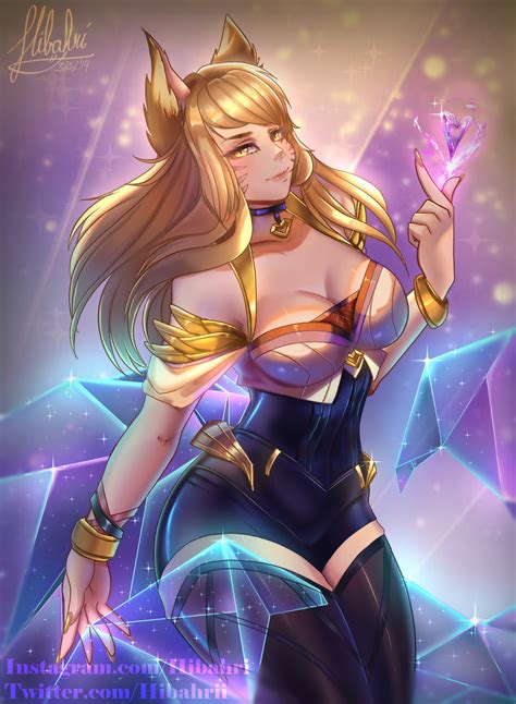 K DA Ahri Fanart By Hibahri R AhriMains