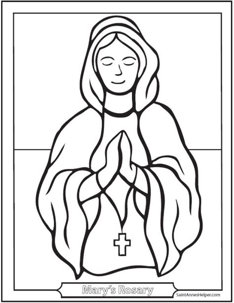 40 Rosary Coloring Pages ️ Joyful Sorrowful And Glorious Mysteries