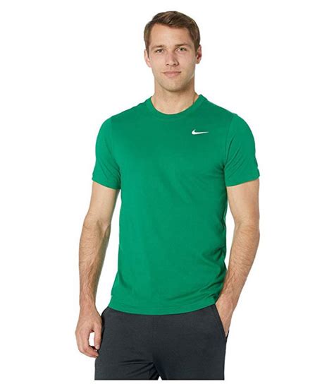 Perfect for both training and everyday. Nike Green Cotton Blend T-Shirt - Buy Nike Green Cotton ...