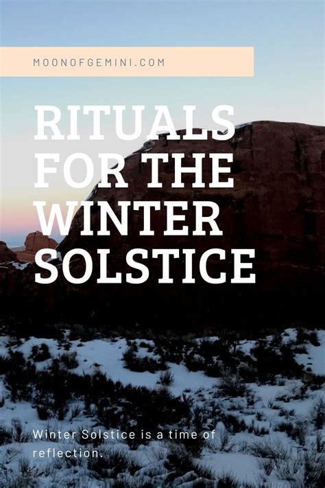 3 Easy Rituals For Winter Solstice • 2020 • Moon Of Gemini