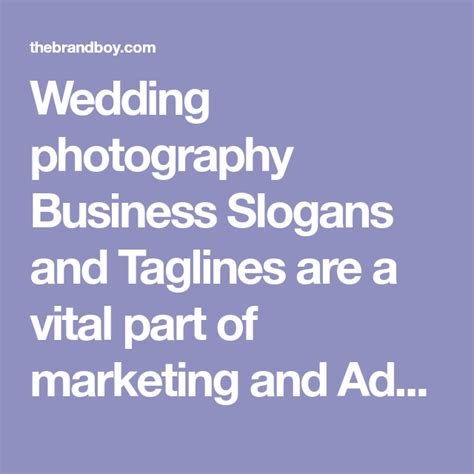 Wedding Photography Business Slogans And Taglines That Everyone My