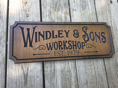Buy Hand Crafted Work Shop Sign Custom Made Sign Made To Order From