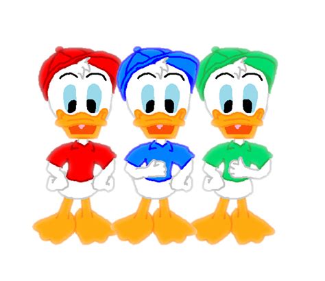 Donald S Nephews Huey Dewey And Louie Duck Triplets Disney Golf