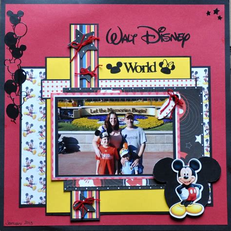 Walt Disney World Disney Scrapbooking Layouts Disney Scrapbook