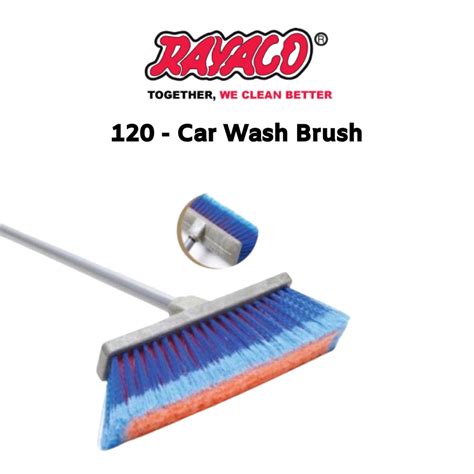 Rayaco 120 Car Wash Broom Without Handle For Bus Car Scrub Curved