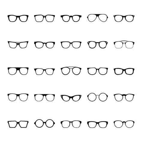 Premium Vector Glasses Icon Vector Illustration Set