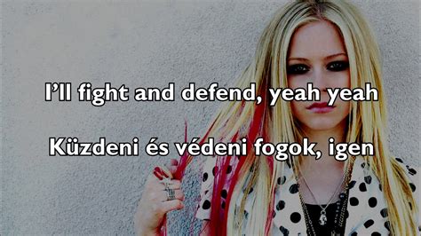 Avril Lavigne Keep Holding On Lyrics Magyar Dalszöveg Youtube