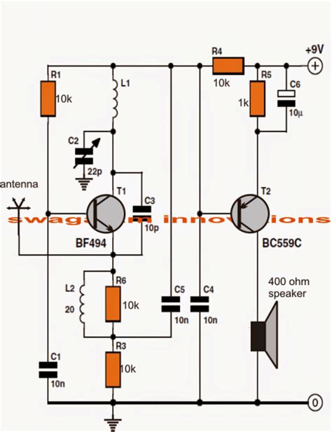 Simple Fm Radio Circuit With Speaker Electronic Circuit Projects