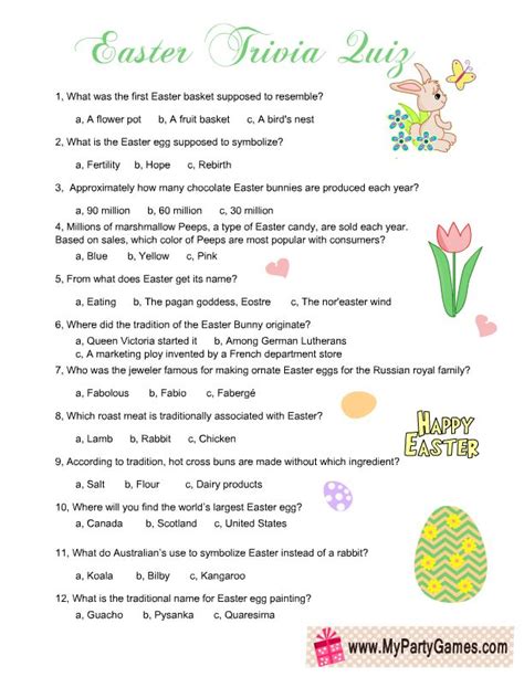 Have lost a lot of my hair./ i have been on ozempic for a year. Free Printable Easter Trivia Quiz | Easter printables free ...