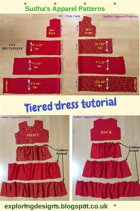 Tiered Ruffle Dress Sewing Pattern Tayna Haskins