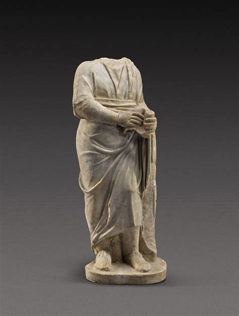 A Roman Marble Figure Of A Philosopher Or Man Of Letters Circa 2nd