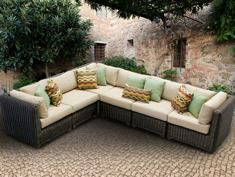 25 Awesome Modern Brown All Weather Outdoor Patio Sectionals