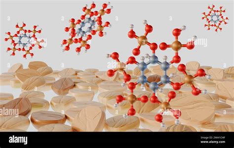 3d Rendering Of Phytate Also Known As Phytic Acid Its Found In Seeds