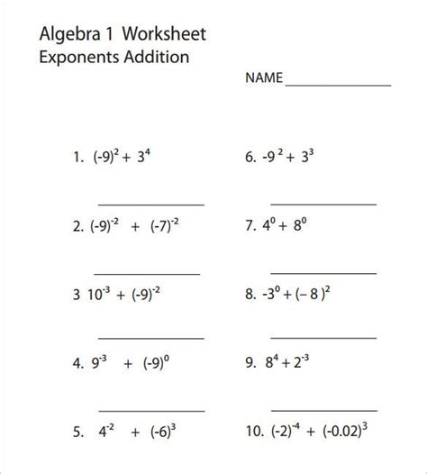 Pdf drive investigated dozens of problems and listed the biggest global issues facing the world today. 8+ College Algebra Worksheet Templates - DOC, PDF | Free ...