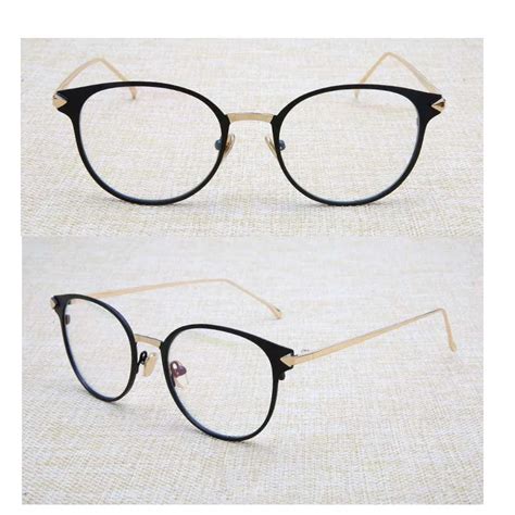 fashion full rim superlight metal optical cat eye eyeglasses frame brands men women myopia