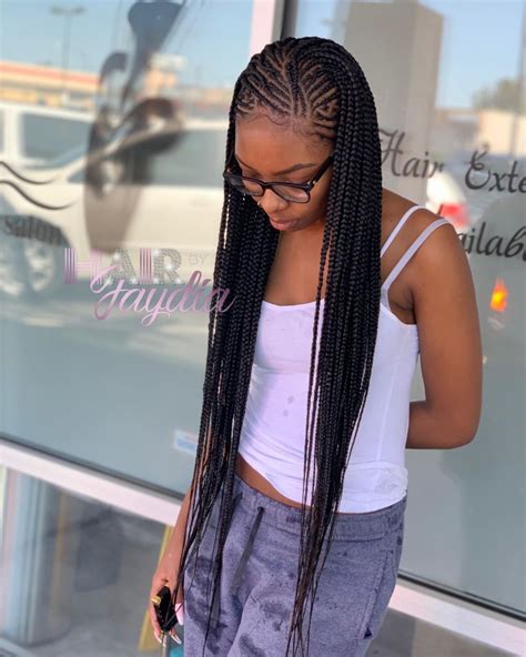 I used expression braid #27 in bottom and #8 on the top it very protective style. Hair By Jaydia LLC on Instagram: "Style: 2 layer feed-ins ...