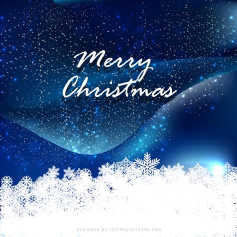 Merry Christmas Dark Blue Background Image