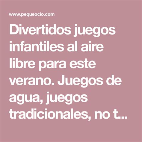Juegos al aire libre tradicionales. 5 juegos infantiles al aire libre | Pequeocio | Juegos ...