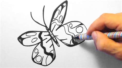 Wie man das lernen kann sind dann die häufigsten fragen. Schmetterling, zeichnen für Anfänger (Butterfly, drawing for beginners)HD - YouTube